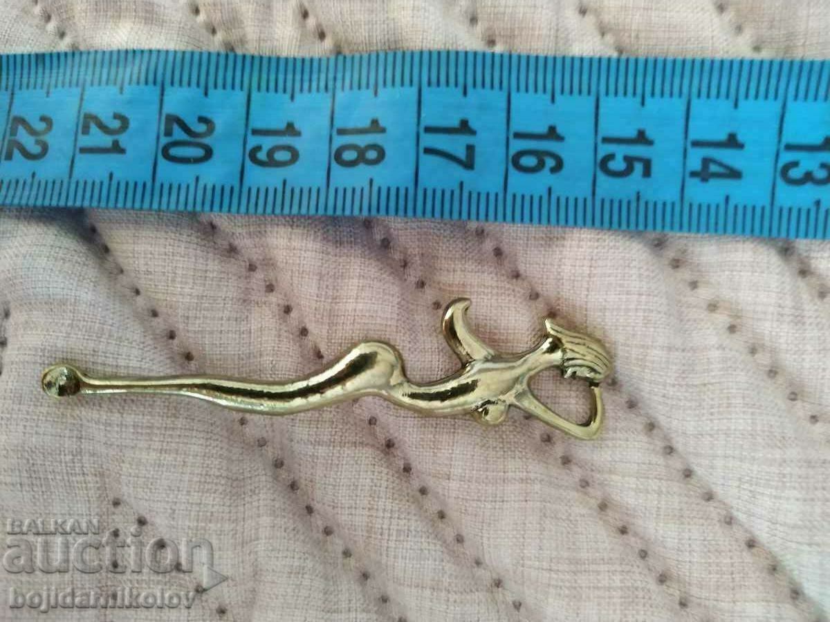 EAR CLEANING SPOON 10. Souvenir or...Brass. - 6 EAR CLEANING SPOON 10. Souvenir or...Brass. - 6