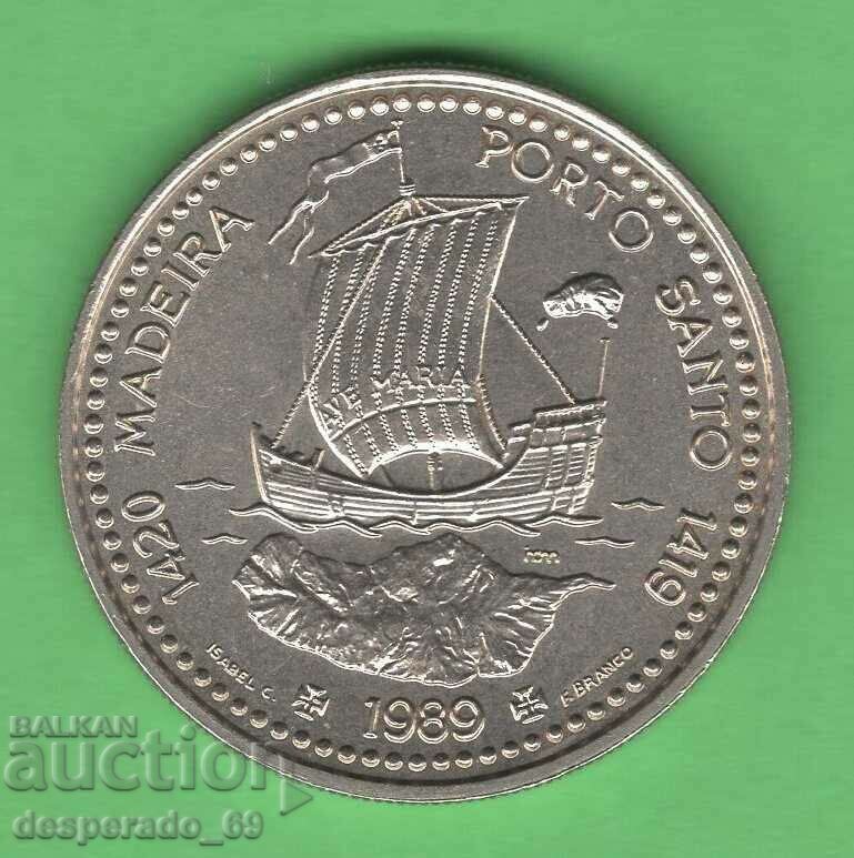 (¯`'•.¸ 100 Escudo 1989 PORTUGAL UNC ¸.•'´¯)