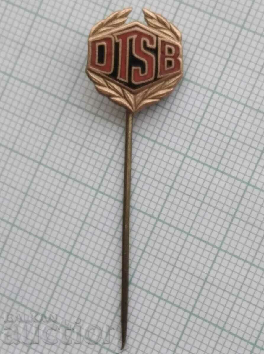 14585 Badge - DTSB GDR Sports Federation - bronze enamel with price 2.00 BGN | € 1.02 14585 Badge - DTSB GDR Sports Federation - bronze enamel with price 2.00 BGN | € 1.02