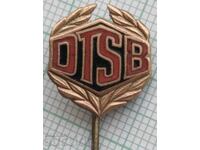 14585 Badge - DTSB GDR Sports Federation - bronze enamel