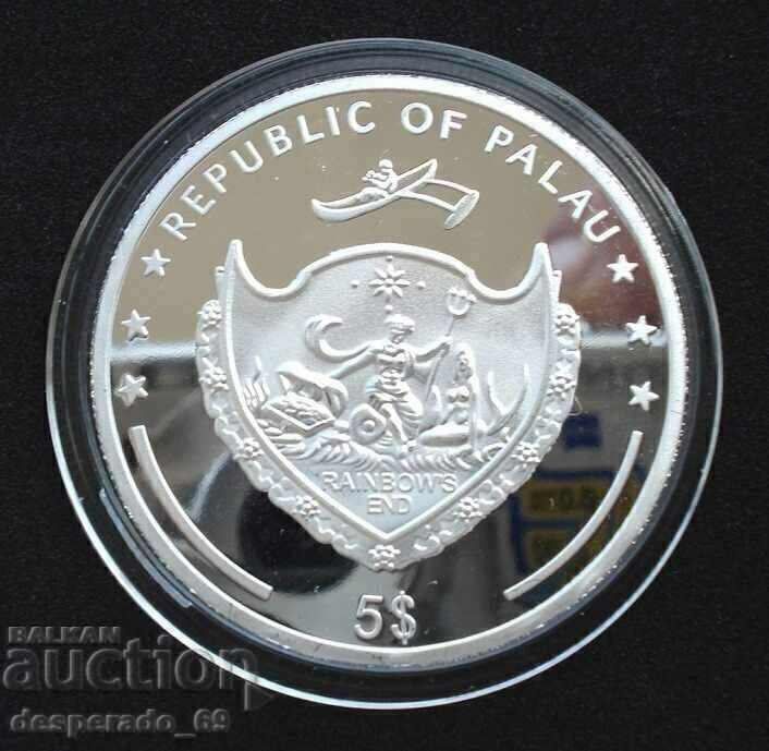 Auction  (¯`'•.¸ $5 2009 PALAU UNC ¸.•'´¯)