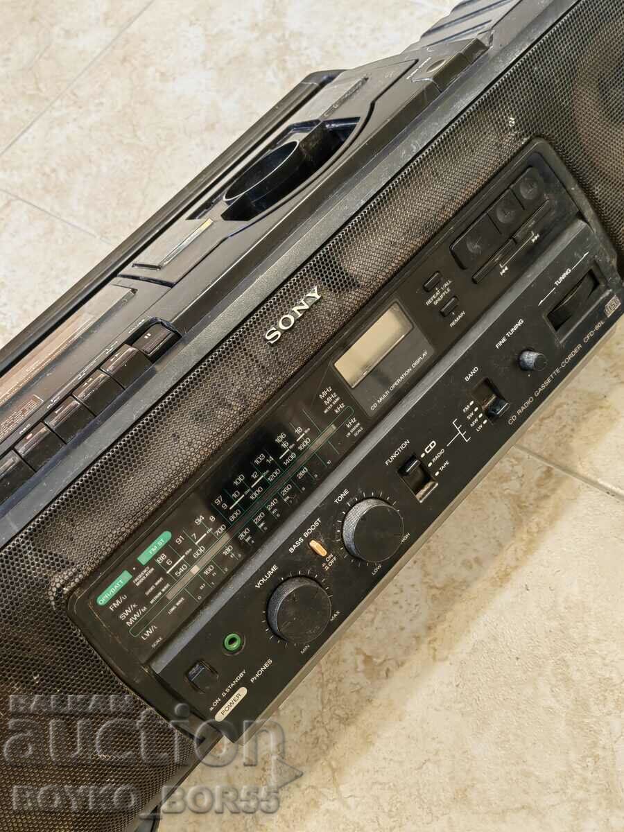 Original Japanese Radio Rare Model Cassette Player SONY CFD-60L
