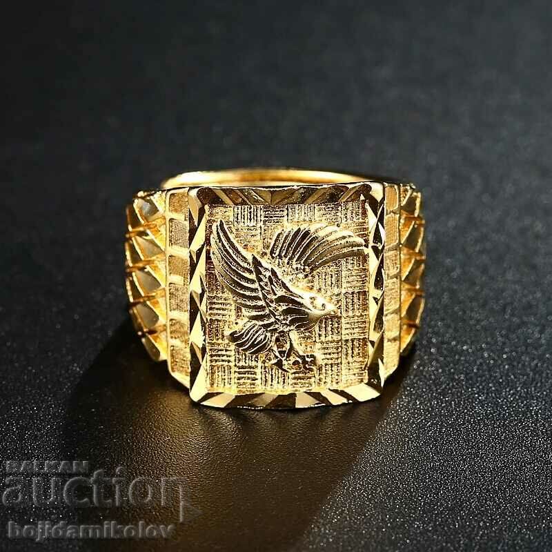 Delivery of New, massive Eagle men's ring. Stamp 999 Delivery of New, massive Eagle men's ring. Stamp 999