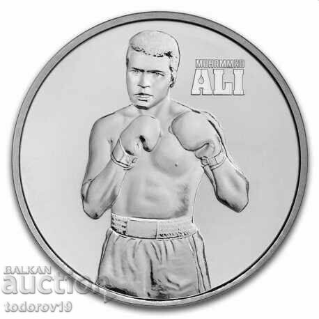 1 oz Muhammad Ali Silver - 2023 - Sharp Niue