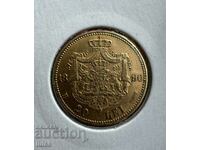 Gold Coin Romania 20 Lei 1890 Carol I