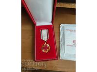 Medal 100 years of the BCH with document and box