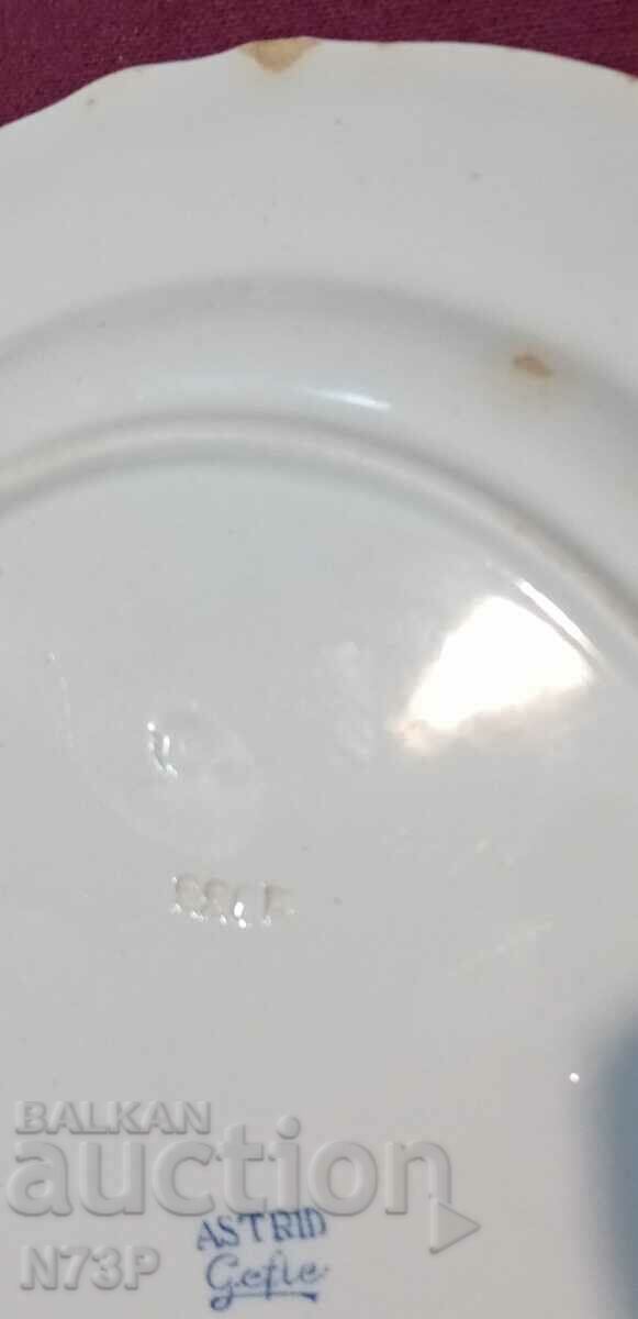 OLD PLATE. ..GEFLE.. ASTRID. - 7 OLD PLATE. ..GEFLE.. ASTRID. - 7