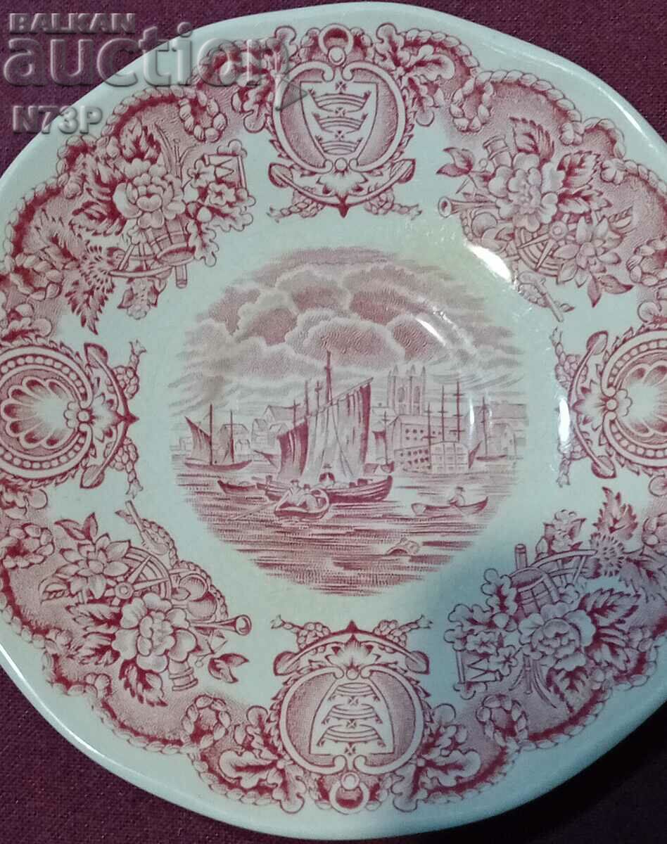 OLD PORCELAIN PLATE. with price 15.00 BGN | € 7.67 OLD PORCELAIN PLATE. with price 15.00 BGN | € 7.67