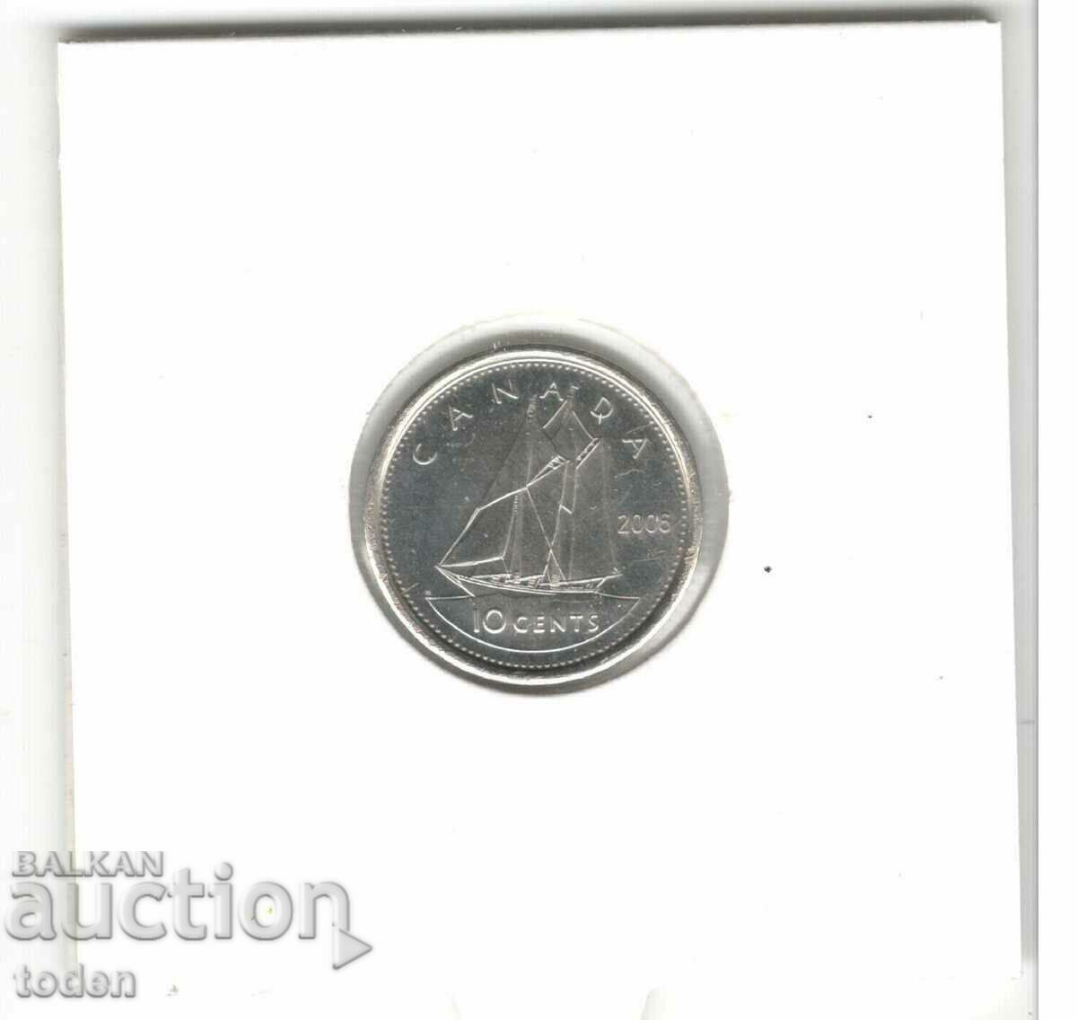 Auction  Canada-10 Cents-2006 P-KM# 492-Elizabeth II 4th portrait