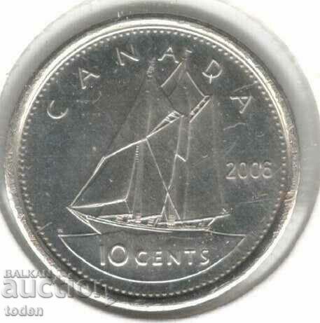 Canada-10 Cents-2006 P-KM# 492-Elizabeth II 4th portrait