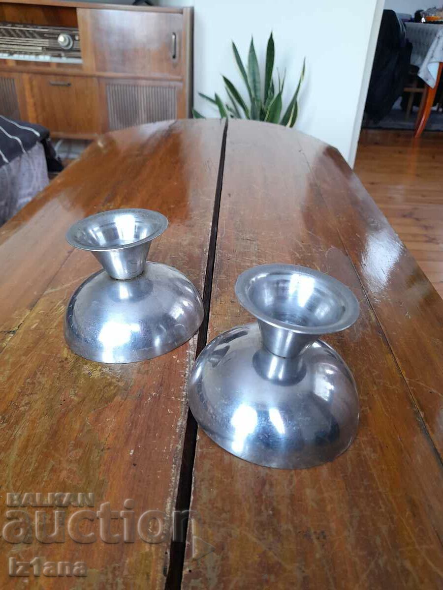 Old stainless ice cream bowls - 5 Old stainless ice cream bowls - 5