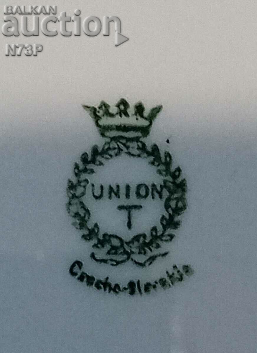 OLD PORCELAIN PLATES. CZECHOSLOVAKIA. - 7 OLD PORCELAIN PLATES. CZECHOSLOVAKIA. - 7