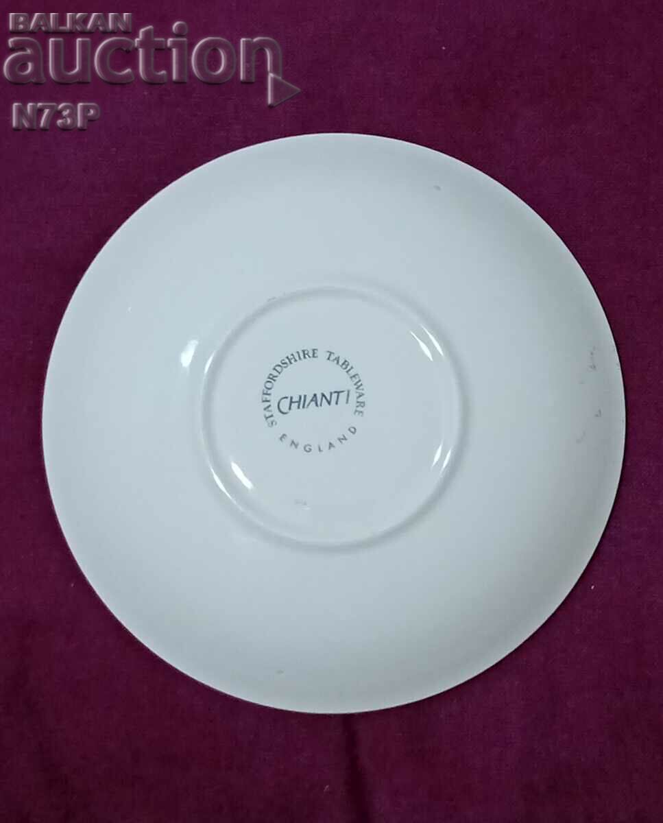 Delivery of PLATE. MADE IN ENGLAND.