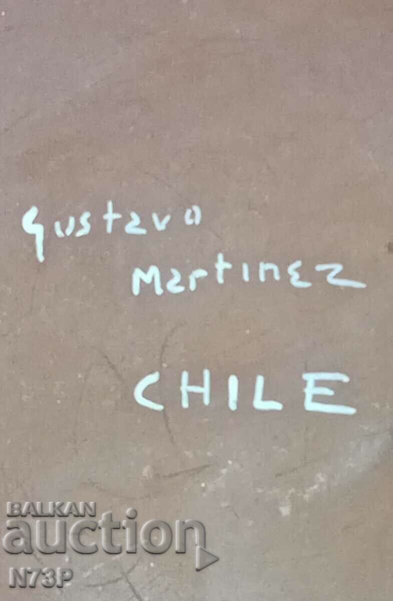 OLD CERAMIC PLATE. HANDMADE. - 6