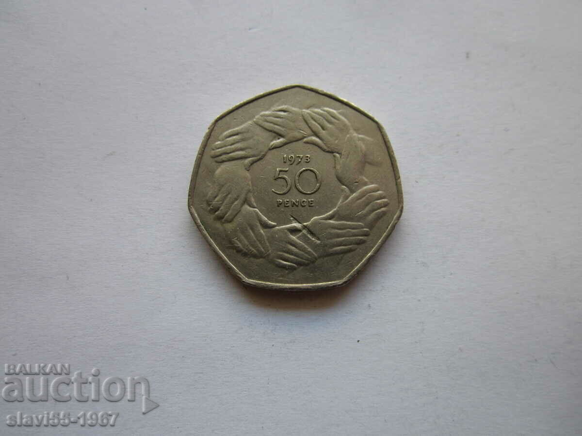 50 PENCE 1973 BZC!!!