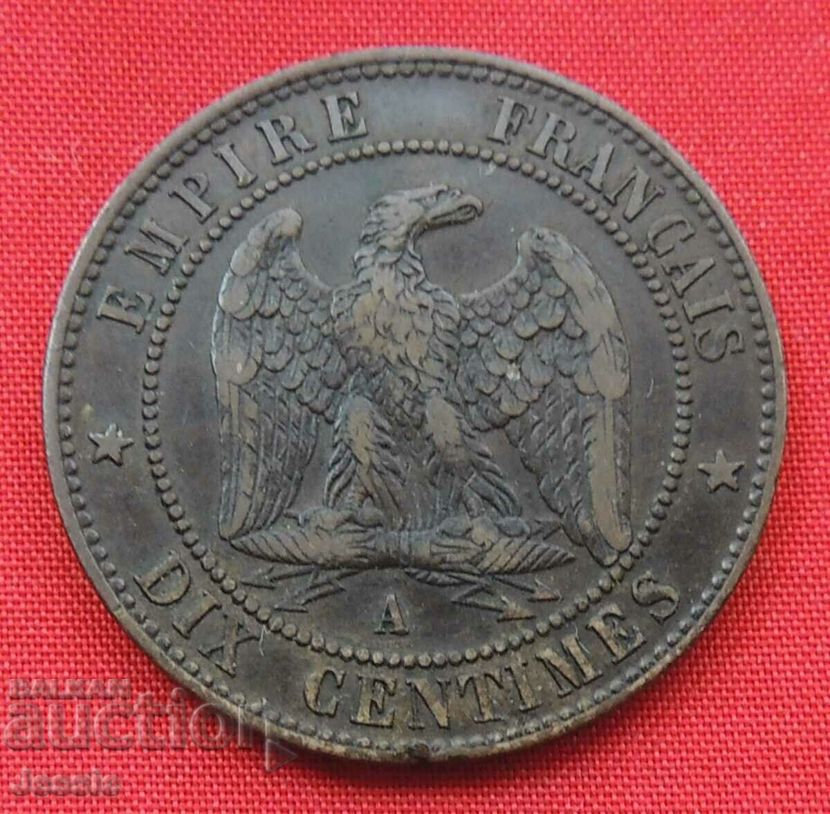 10 centimes 1854 Franta COMPARA SI EVALUAZA !