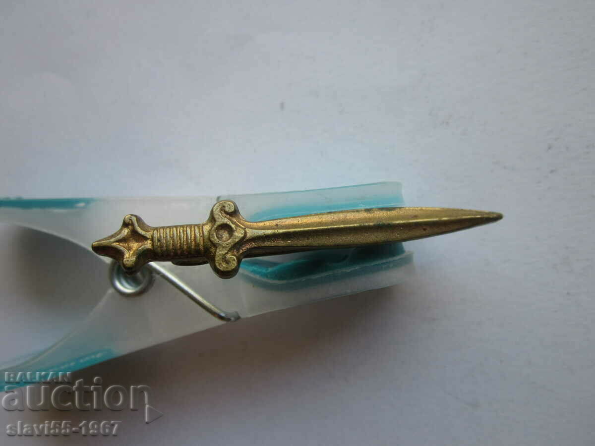 TIE NEEDLE IN THE SHAPE OF A BZC SWORD !!! with price 8.00 BGN | € 4.09 TIE NEEDLE IN THE SHAPE OF A BZC SWORD !!! with price 8.00 BGN | € 4.09