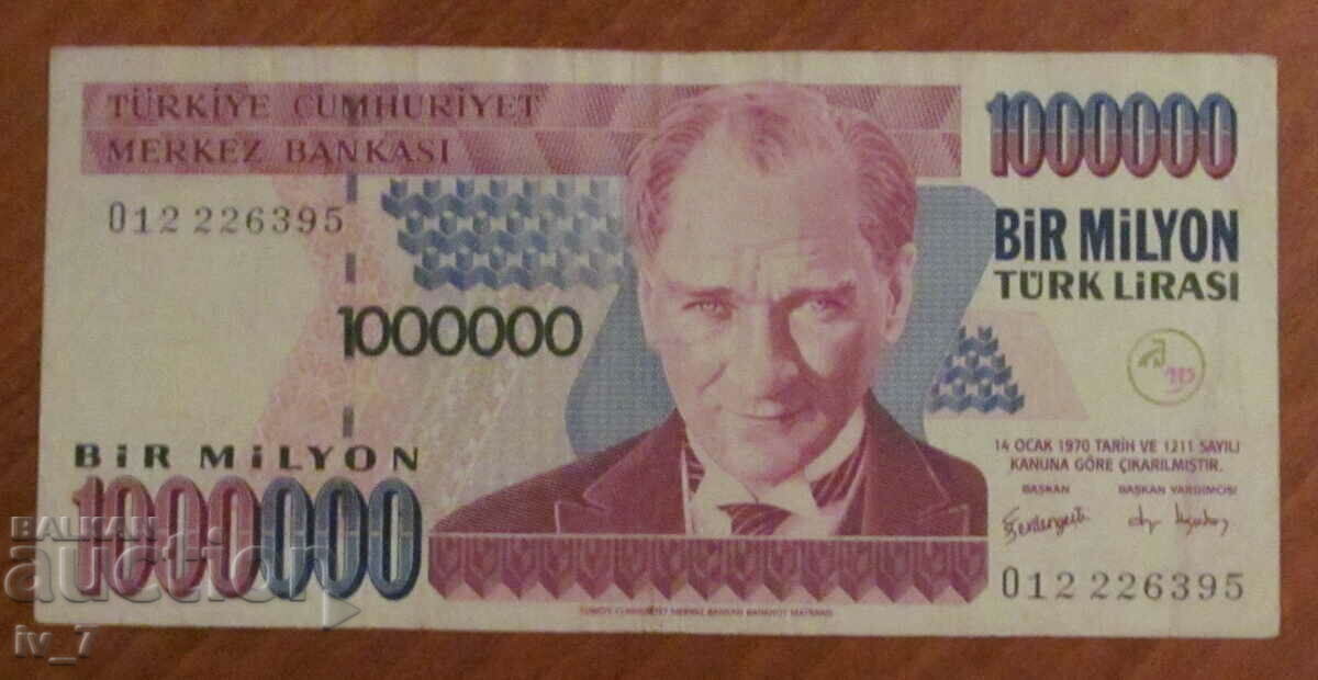 1.000.000 λίρες 1970, ΤΟΥΡΚΙΑ