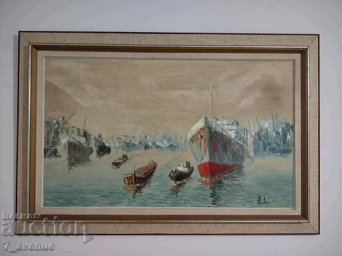 Painting: oil/canvas, large, author's, signed, 13.06.24 with price 570.00 BGN | € 291.44 Painting: oil/canvas, large, author's, signed, 13.06.24 with price 570.00 BGN | € 291.44