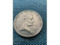 1/2 долар 1918  Lincoln-Illinois САЩ сребро