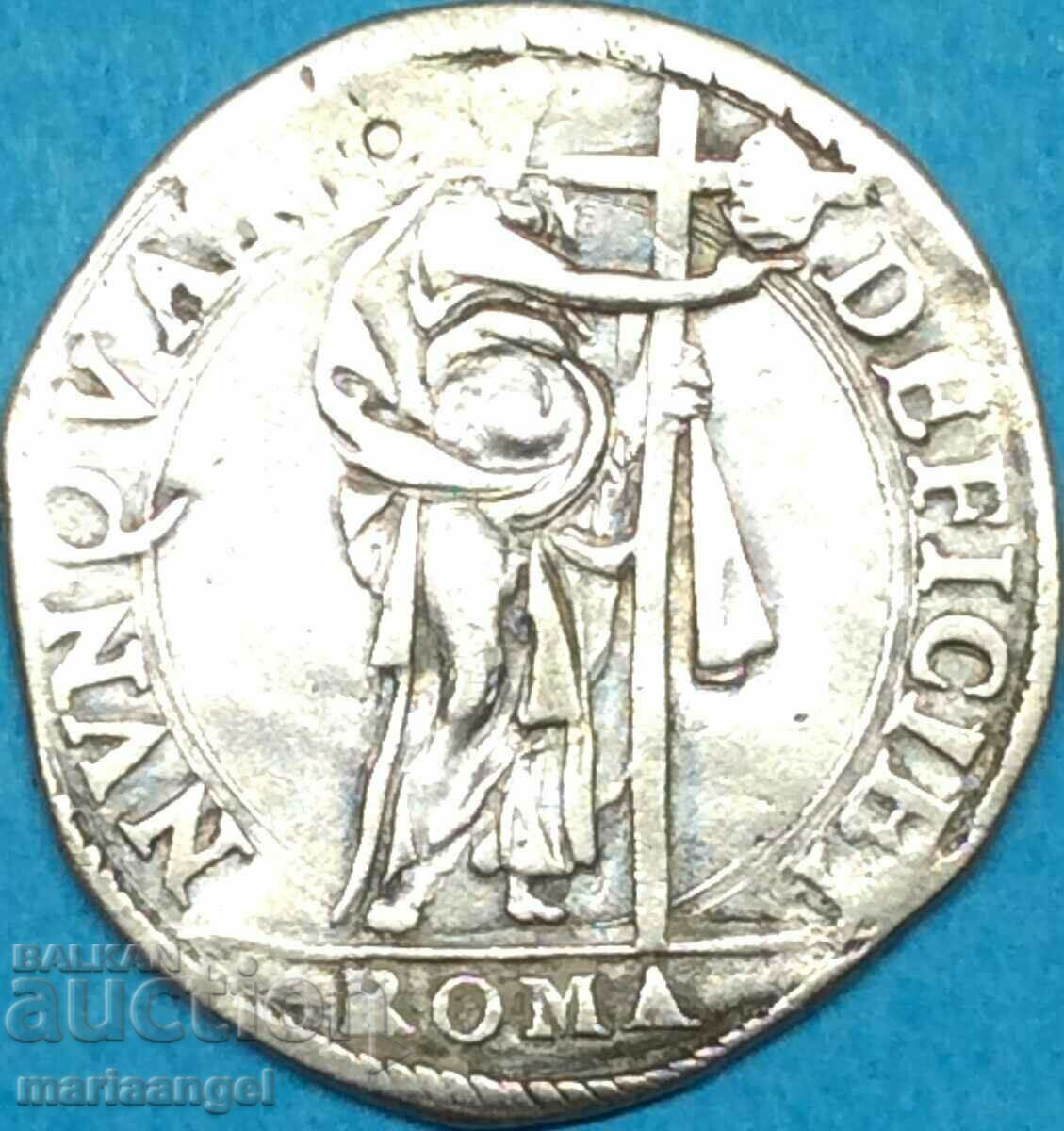 Teston Vaticana Sixtus V ROME 9,21g ασήμι ΣΠΑΝΙΟ