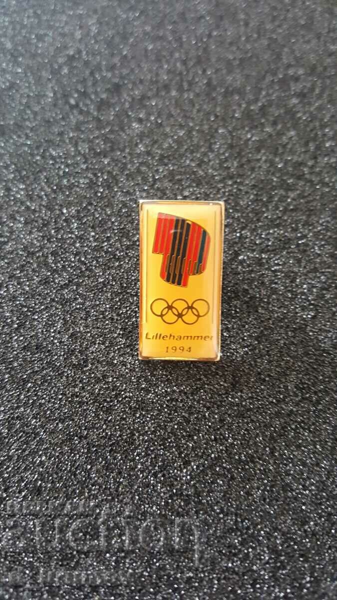 Insigna Olimpică Lillehammer 1994 originală