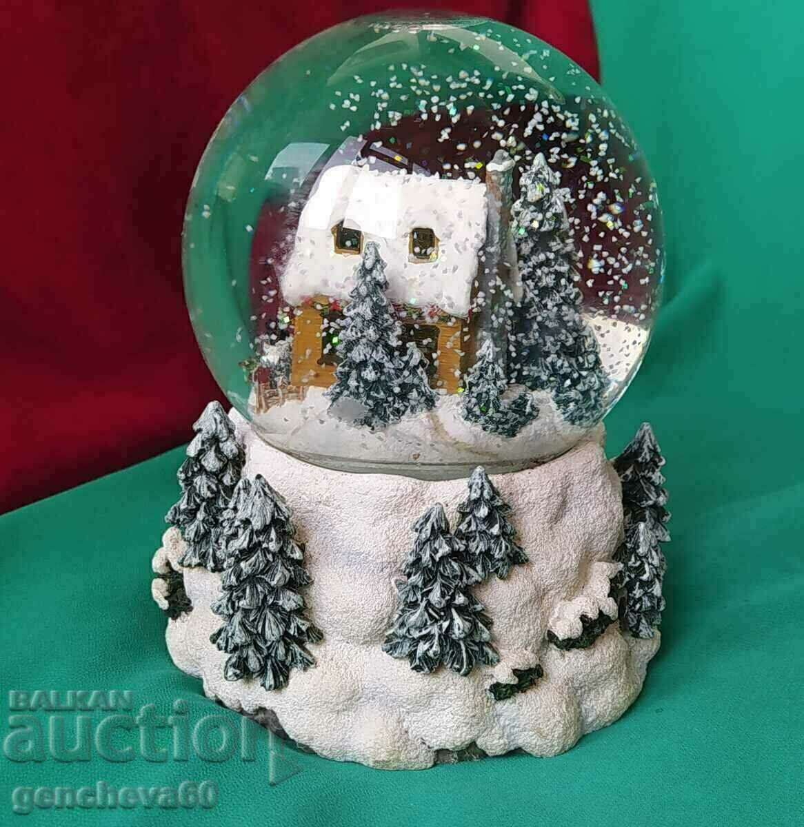 Auction Large Paperweight Christmas House Auction Large Paperweight Christmas House