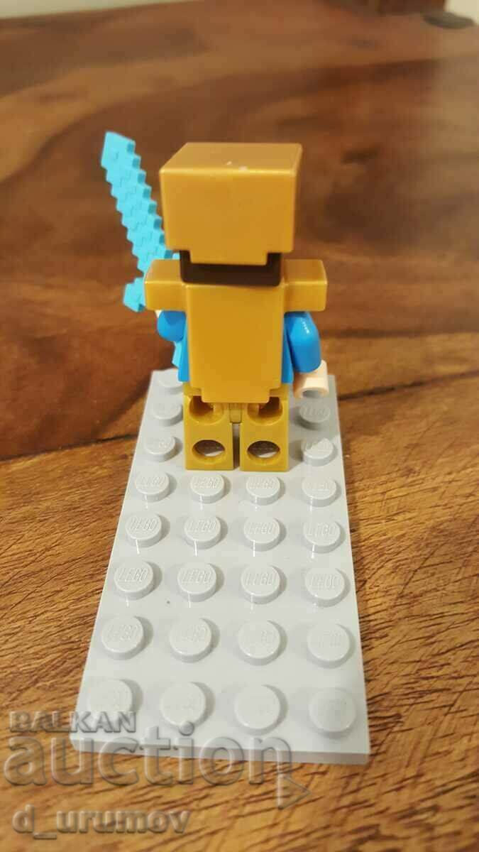 Auction LEGO Minecraft - Steve - Pearl Gold Legs minifigure Auction LEGO Minecraft - Steve - Pearl Gold Legs minifigure
