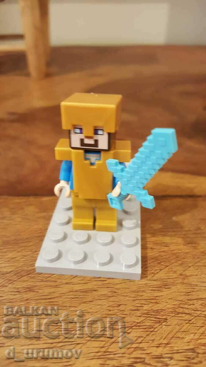 Delivery of LEGO Minecraft - Steve - Pearl Gold Legs minifigure Delivery of LEGO Minecraft - Steve - Pearl Gold Legs minifigure