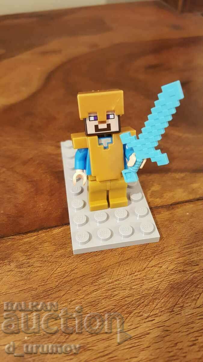 LEGO Minecraft - Steve - Pearl Gold Legs minifigure