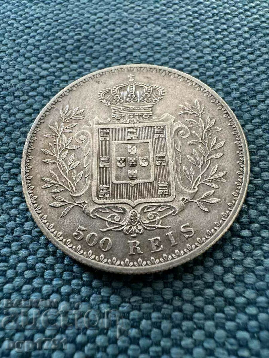 500 Reis 1891 Portugal Silver with price 100.00 BGN | € 51.13