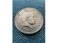 500 Reis 1891 Portugalia Argint