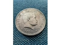 500 Reis 1891 Portugal Silver