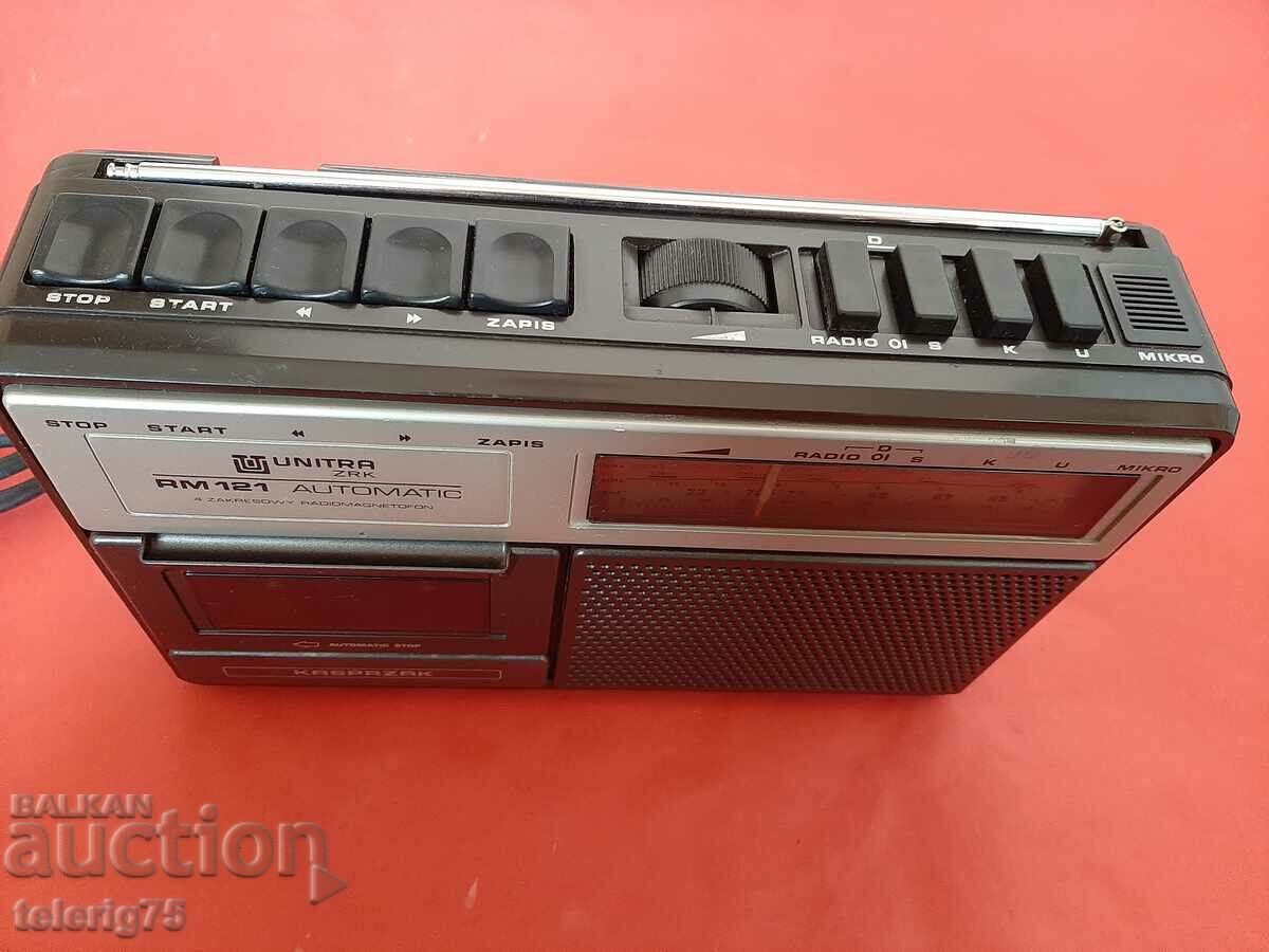 Auction Mini Radio Cassette Player UNITRA ZRK RM121 Automatic Auction Mini Radio Cassette Player UNITRA ZRK RM121 Automatic