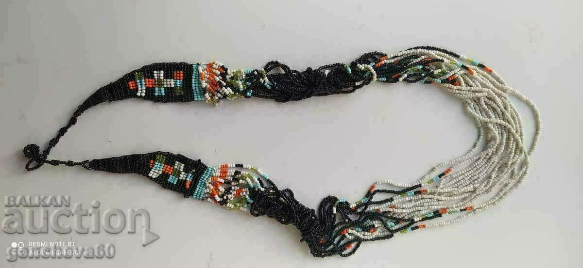 Delivery of Old Beaded Necklace for Folk Costume Delivery of Old Beaded Necklace for Folk Costume