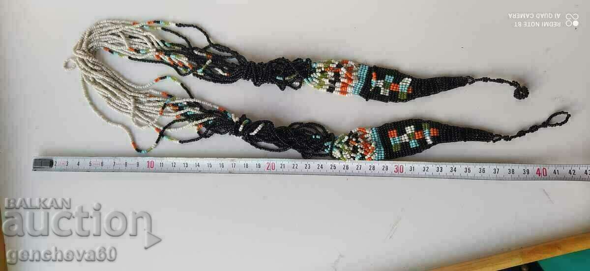 Old Beaded Necklace for Folk Costume - 5 Old Beaded Necklace for Folk Costume - 5