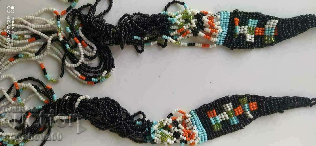Old Beaded Necklace for Folk Costume - 7 Old Beaded Necklace for Folk Costume - 7