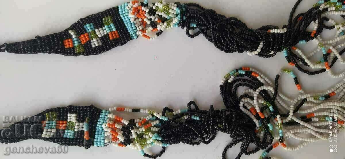 Old Beaded Necklace for Folk Costume Old Beaded Necklace for Folk Costume