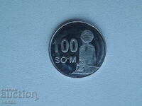 Монета: 100 сом – 2018 г. – Узбекистан.