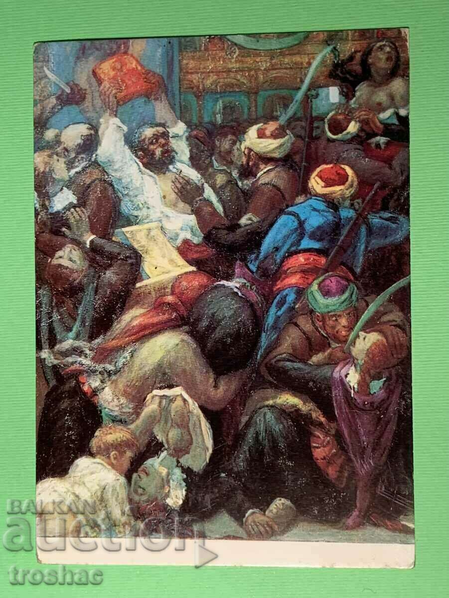 Carte veche de pictură în Biserica Batashka Carte veche de pictură în Biserica Batashka