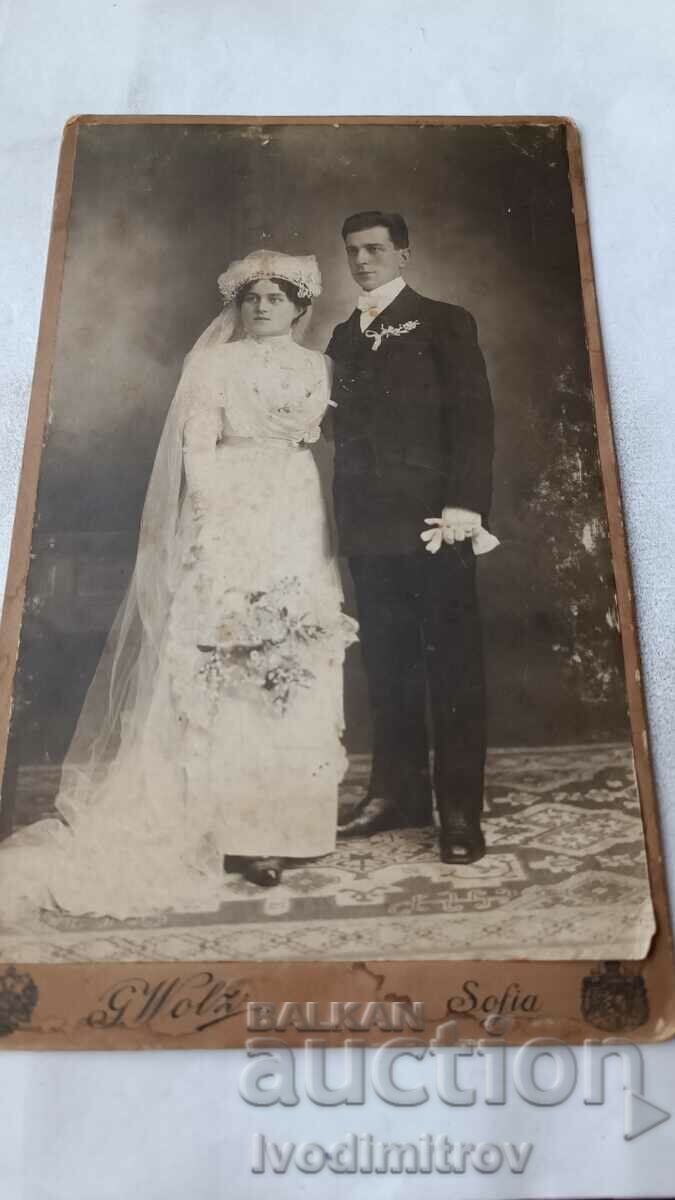 Снимка Младоженци София 1914