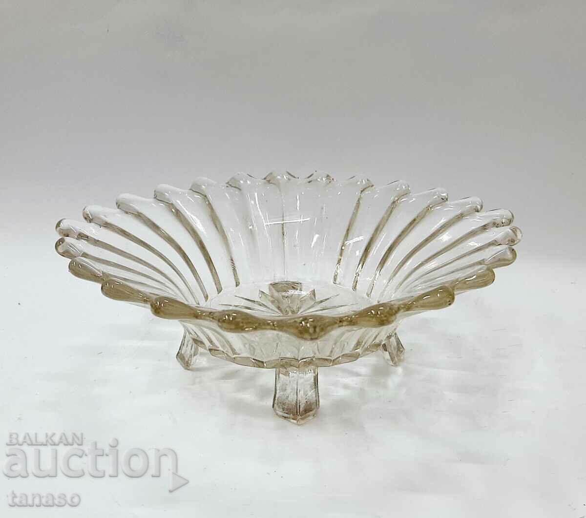 Clear glass fruit bowl, fruit bowl (13.5) with price 35.00 BGN | € 17.90