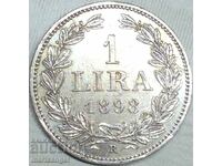 San Marino 1 λίρα ασήμι 1898