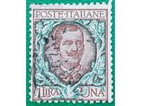 Used postage stamp of the Kingdom of Italy 1Li, 1901 ..