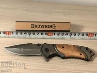 Колекционерски сгъваем джобен масивен нож-Browning