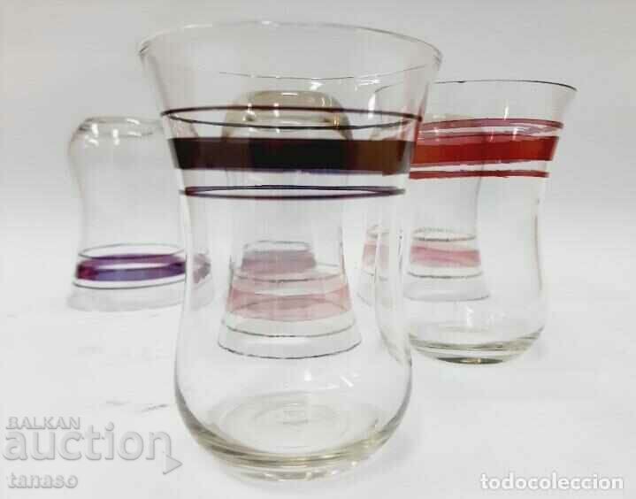 Azerbaijani traditional glass tea cups for black tea, USSR - 7 Azerbaijani traditional glass tea cups for black tea, USSR - 7