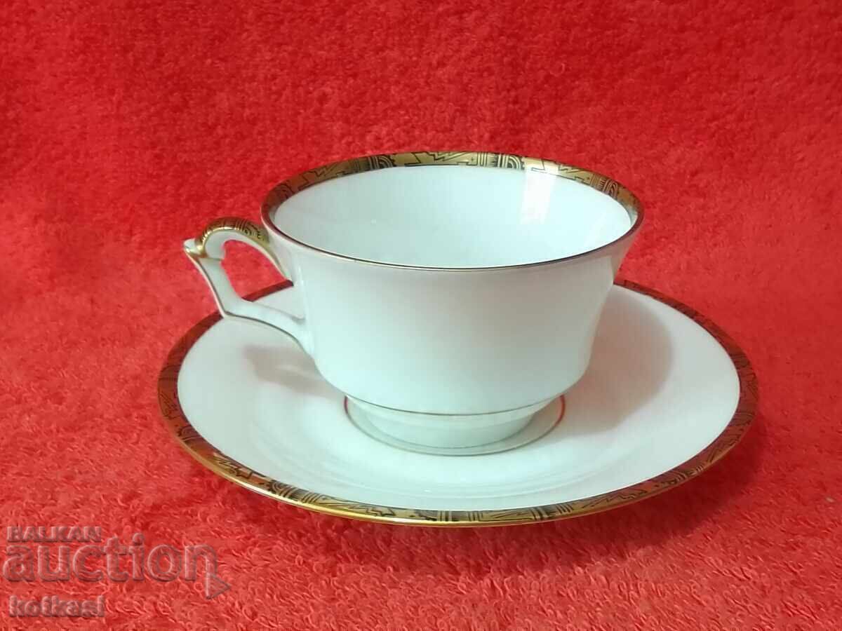 Old Leipzig cup and saucer double set with price 55.50 BGN | € 28.38 Old Leipzig cup and saucer double set with price 55.50 BGN | € 28.38
