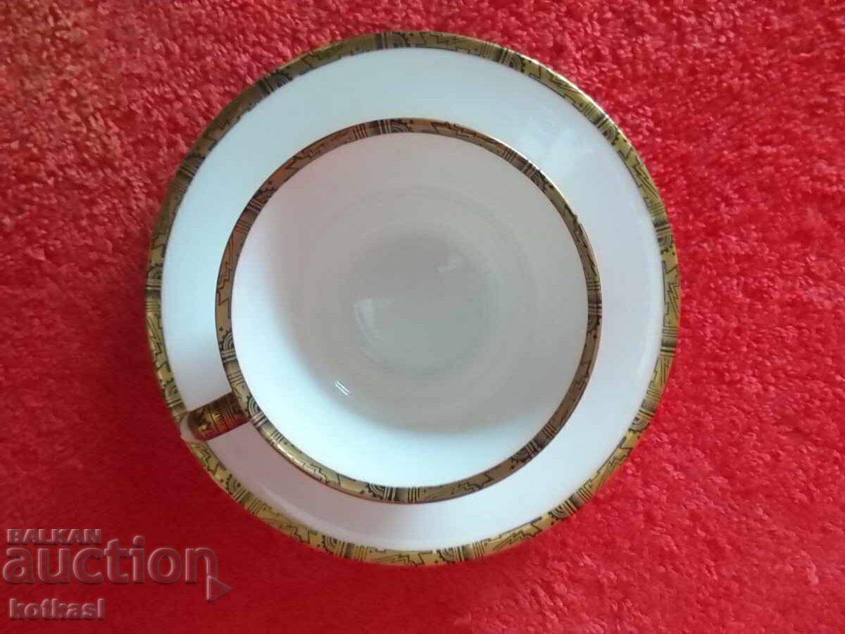 Old Leipzig cup and saucer double set - 7 Old Leipzig cup and saucer double set - 7