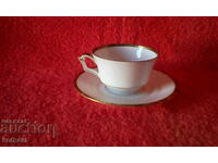 Old Leipzig cup and saucer double set