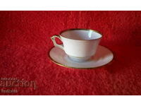 Old Leipzig cup and saucer double set
